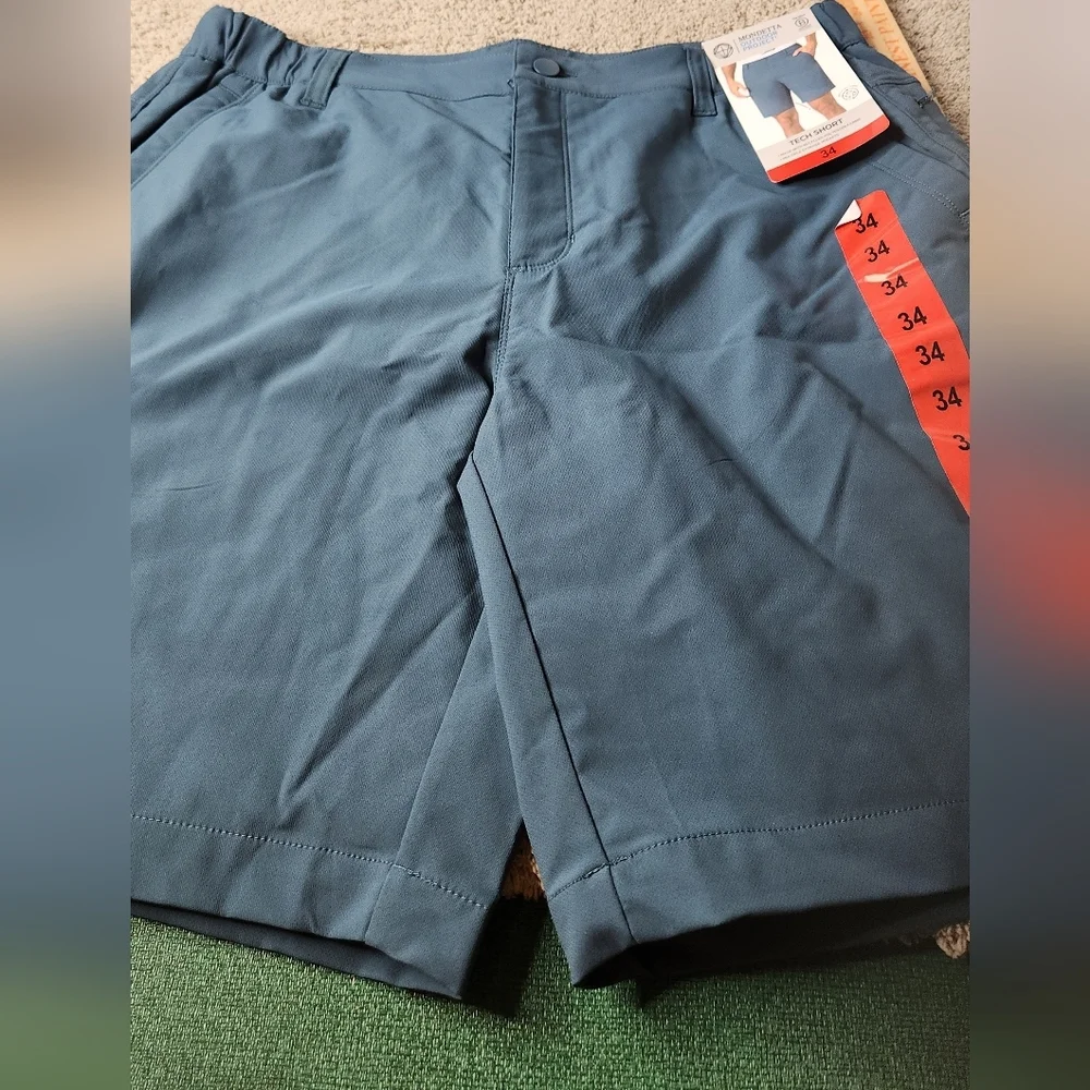 Men's Blue Tech Shorts - Mondetta Outdoor Project - 34